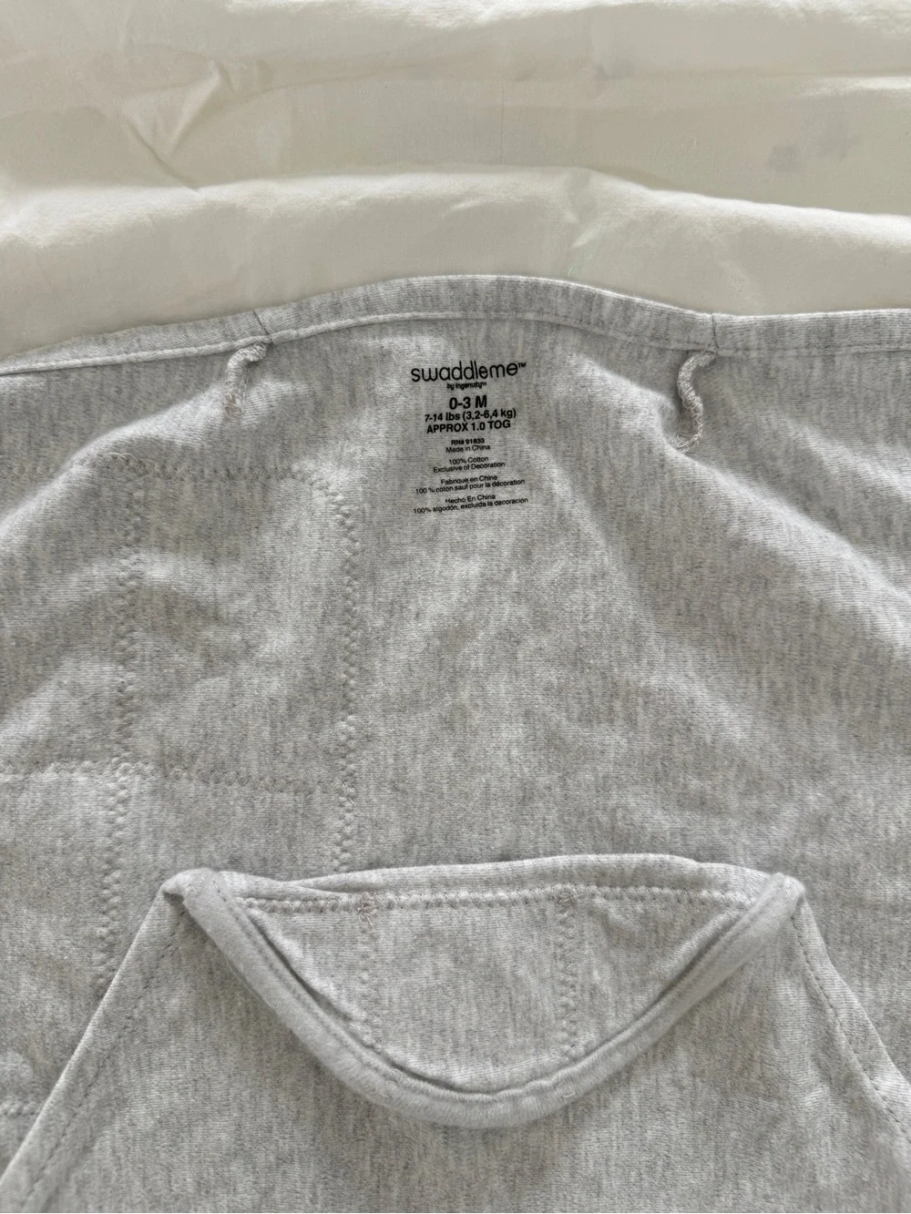 SwaddleMe Grey Baby Swaddle Wrap